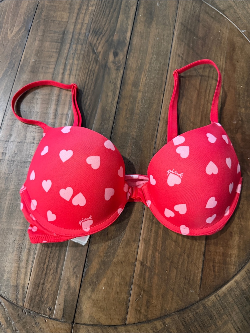 PINK Victoria's Secret Hearts Push-Up Bra - PINK Victoria's Secret 32C